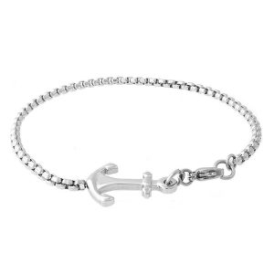 BRACELET ANCRE DE MARINE HOMME - (ACIER)