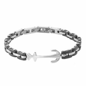 BRACELET ANCRE MARINE POUR HOMME - (ACIER)