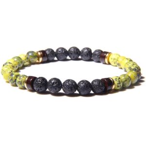 BRACELET AVEC PERLES POUR HOMME - (BOULE)