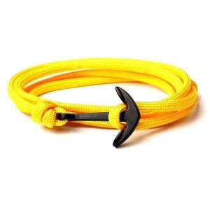 BRACELET AVEC UNE ANCRE POUR HOMME - (MARIN)
