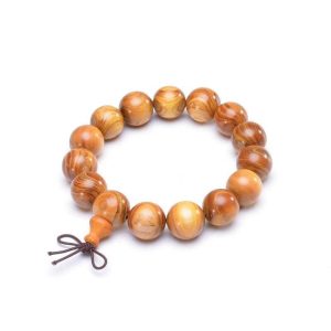 BRACELET BOULES EN BOIS HOMME - (PERLES)