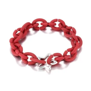 BRACELET CAOUTCHOUC - ÉTOILE (FANTAISIE)