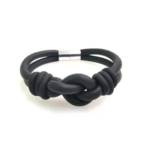 BRACELET CAOUTCHOUC - NŒUD (FANTAISIE)