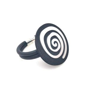 BRACELET CAOUTCHOUC - SPIRAL (FANTAISIE)