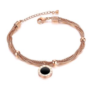 BRACELET CHAÎNE ACIER FEMME - (INOXYDABLE)