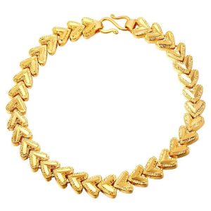 BRACELET CHAÎNE FEMME - CASCADE DE CŒURS
