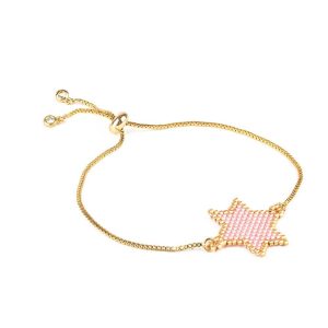 BRACELET CHAÎNE & PERLES MIYUKI - (CHAÎNETTE)