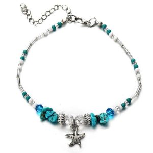 BRACELET CHEVILLE FEMME - ÉTOILE DE MER (PIED)