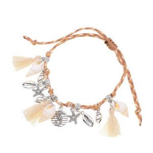 BRACELET COQUILLAGES CHEVILLE - (PIED)