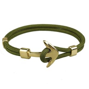 BRACELET CORDON ANCRE HOMME - (MARIN)