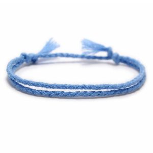 BRACELET CORDON - BLEU CIEL (CORDE)