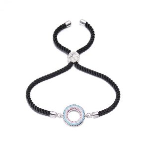 BRACELET CORDON NOIR FEMME - (CORDE)