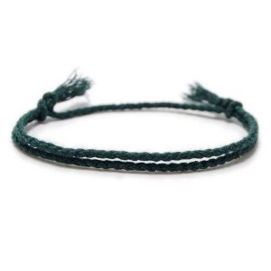 BRACELET CORDON - VERT CANARD (CORDE)