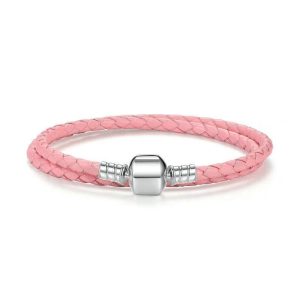 BRACELET CUIR & ARGENT TRESSÉ FEMME