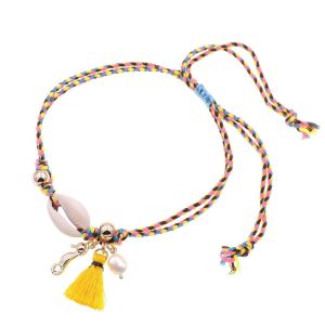 BRACELET DE CHEVILLE POMPON - (PIED)