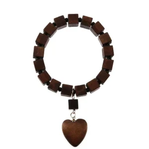 BRACELET EN BOIS FEMME - (PERLES)