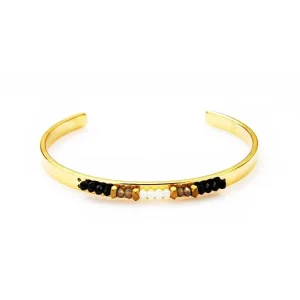 BRACELET FANTAISIE DORÉ FEMME - (JONC)