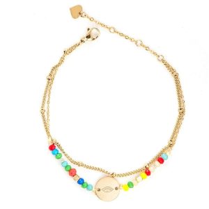 BRACELET FANTAISIE MULTIRANG - (CHAÎNE)