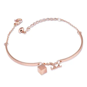 BRACELET FEMME ACIER ROSE - (INOXYDABLE)