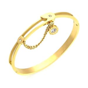 BRACELET FEMME OR JONC - (ACIER)