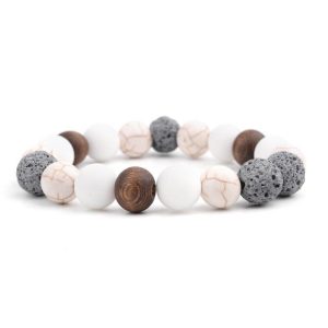 BRACELET FEMME PERLES - MULTICOLORE (PIERRE)
