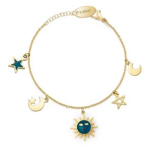 BRACELET FIN FANTAISIE - (ACIER)