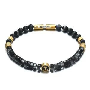 BRACELET HOMME ANCRE LUXE - (MARIN)