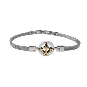 BRACELET HOMME ANCRE OR - (MARIN)
