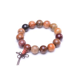 BRACELET HOMME EN PERLES DE BOIS - (BOULE)