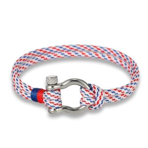 BRACELET HOMME FERMOIR MANILLE - (CORDON)