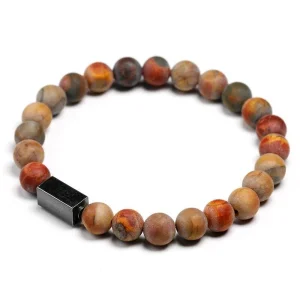 BRACELET HOMME PERLES LUXE - (PIERRE)