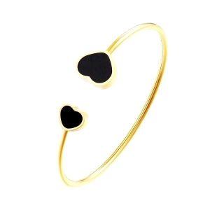 BRACELET JONC DORÉ FEMME - (OUVERT)