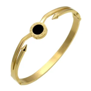BRACELET JONC FEMME TENDANCE - (ACIER)
