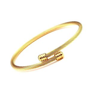 BRACELET JONC HOMME ACIER - (INOXYDABLE)