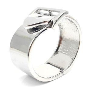 BRACELET MANCHETTE FANTAISIE FEMME - (ACIER)