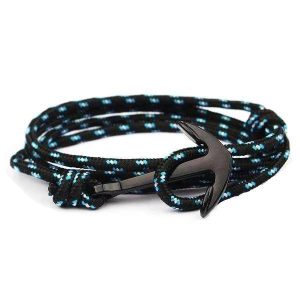BRACELET MARIN HOMME ANCRE - (CORDON)