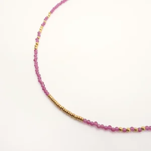 Collier Adelia fushia