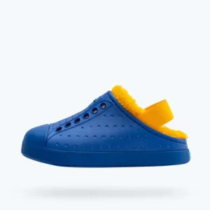 PANTOUFLE POUR ENFANT, COZY SLIP ON BLEU (6 À 10E)