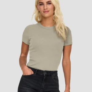 T-SHIRT COURT ONLY BEIGE CASHMERE
