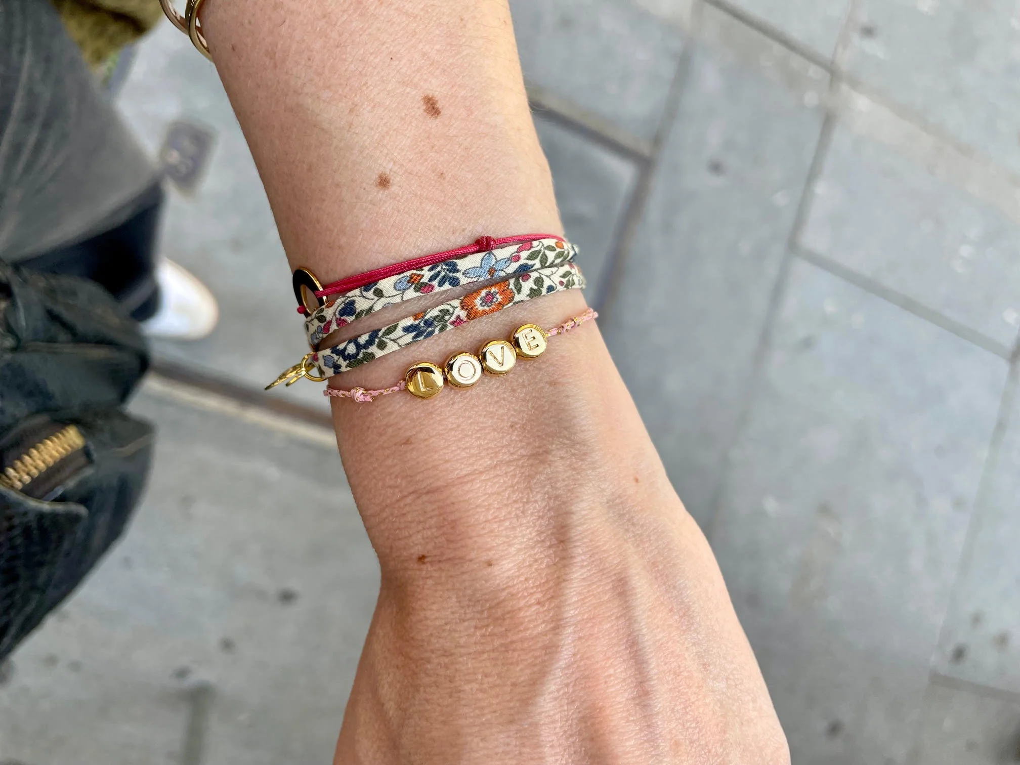 Bracelet Dolci - 2 variantes fil rose – Image 3
