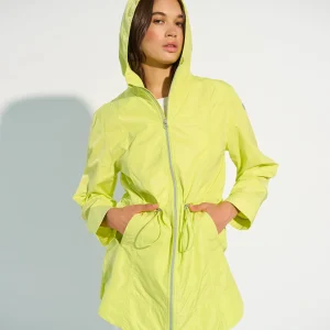 MANTEAU IMPERMÉABLE FEMME, LIMETTE ENSOLEILLÉE