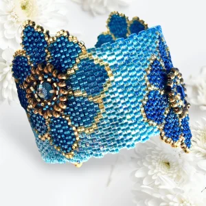 Pattern - Bracelet FLEUR BLEUE