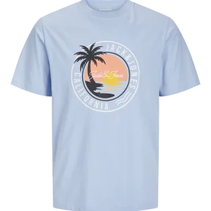 T-shirt California bleu poudre Jack & Jones pour homme