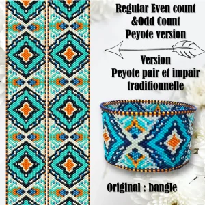 Vertical Peyote Pattern - Bracelet KOTA