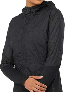 MANTEAU SALOMON POUR FEMME, OUTLINE AS HYBRID MID NOIR