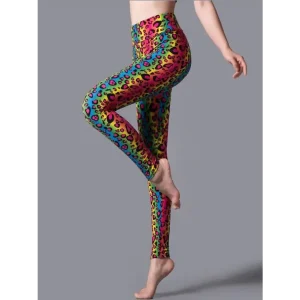 Legging Fitness Léopard Coloré