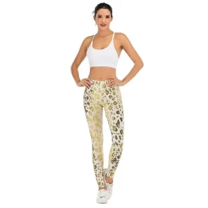 Legging Léopard Doré