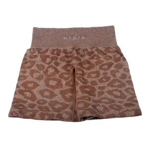 Legging Short Sport Léopard Café