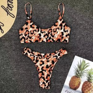 Maillot de bain bikini léopard sexy