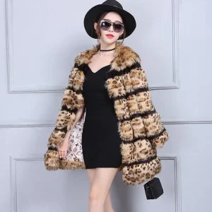 Manteau Façon Léopard